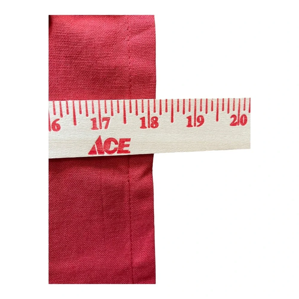 VTG Pier 1 Imports 100% Cotton Red Green White Christmas Tree Polkadot Tea Towel